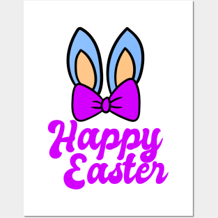 Happy Easter fly with ears Posters and Art